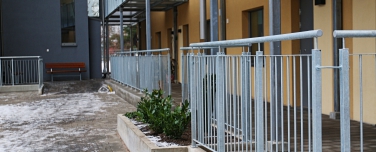 Galvanized handrails